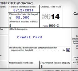 1099-C Tax Form