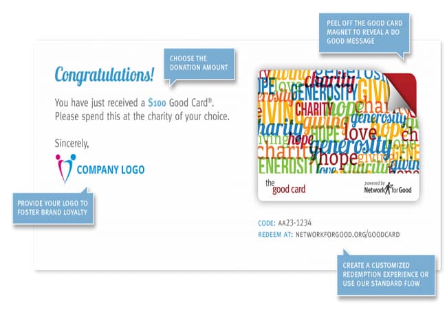 Image of Network for Good's Good Card