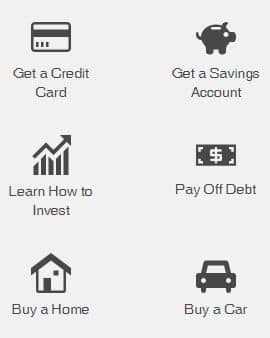 Screenshot of MoneyUnder30.com's resources. Screenshot of MoneyUnder30.com's resources.