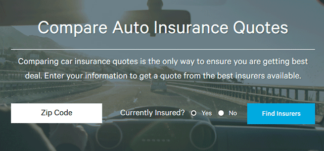 Screenshot of ValuePenguin Compare Auto Insurance Tool