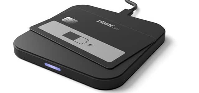 Image of Plastc Card on wireless charging pad