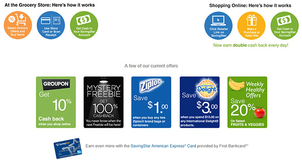 SavingStar breaks down how its saving system works SavingStar breaks down how its saving system works