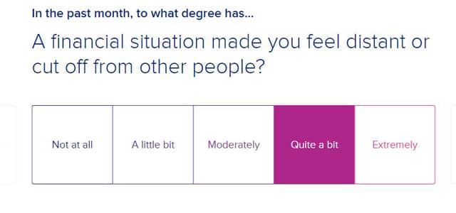 Sample question on Payoff's Financial Stress Test