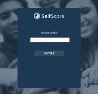 SelfScore's account login page SelfScore's account login page
