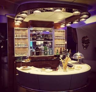 Emirates onboard bar