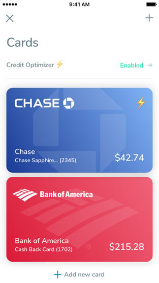 Mobile Screenshot of the Debitize Credit Optimizer