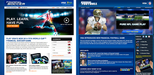 Collage of screenshots for Financial Soccer and Financial Football