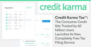 Credit Karma Tax™ Launches Free Tax Filing for Its 60M Members