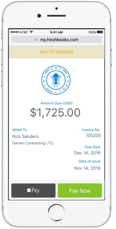 Screenshot of FreshBooks Mobile Application Screenshot of FreshBooks Mobile Application