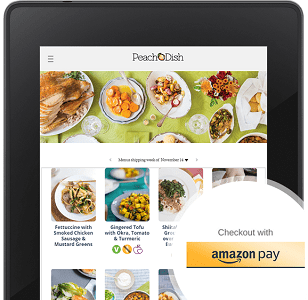 Screenshot of Amazon Pay Merchant Peach Dish