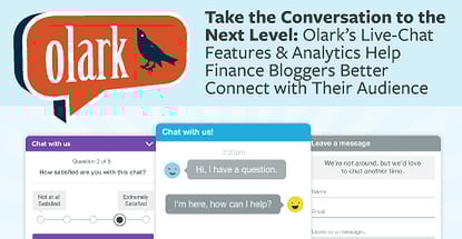 Finance Bloggers Conenct To Readers With Olark Live Chat