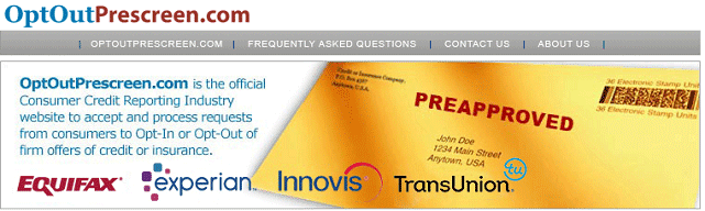 Screenshot of the Opt Out Homepage