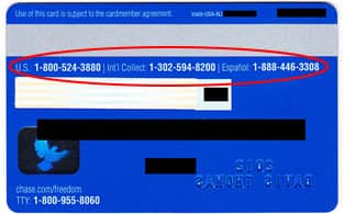 Image of credit card customer service number Image of credit card customer service number