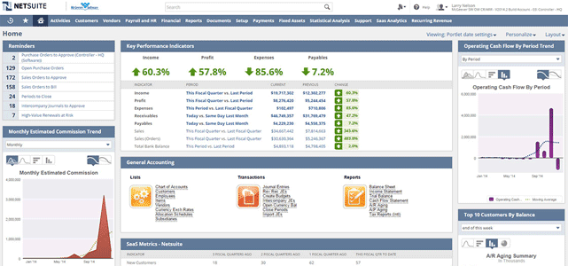 Screenshot of NetSuite Financial & Accounting Software Screenshot of NetSuite Financial & Accounting Software