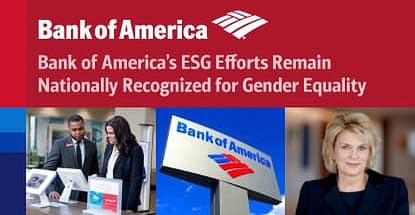 Bank Of America Recognized For Gender Equality