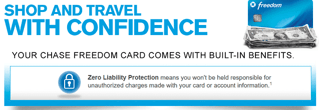 Screenshot of Chase Freedom Card Benefits Page Screenshot of Chase Freedom Card Benefits Page