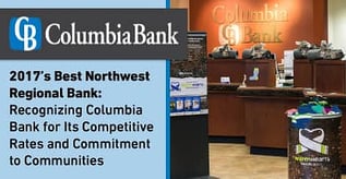 Columbia Bank Recognized as 2017’s Best Northwest Regional Bank