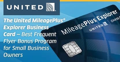 United Mileageplus Explorer Business Top Travel Card Smbs