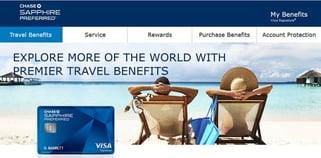 Screenshot of Sapphire Preferred Travel Page Screenshot of Sapphire Preferred Travel Page