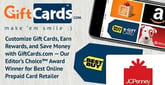 Customize Gift Cards, Earn Rewards, and Save Money with GiftCards.com — Our Editor’s Choice™ Award Winner for Best Online Prepaid Card Retailer
