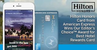 Hilton Honors American Express Awarded Best Hotel Rewards Card
