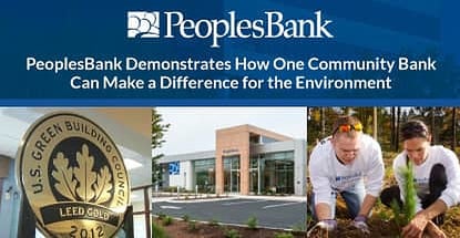 How Peoplesbank Makes A Difference For The Environment