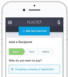 Screenshot of Plastiq's Mobile Application