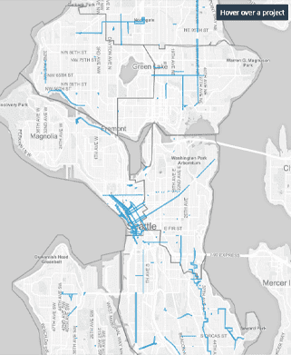 A Screenshot of the City of Seattle's Capital Projects Manager