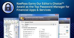 KeePass is Our Editor's Choice™ for Financial Password Management