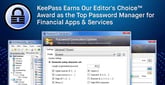 KeePass Earns Our Editor&#8217;s Choice™ Award as the Top Password Manager for Financial Apps &amp; Services