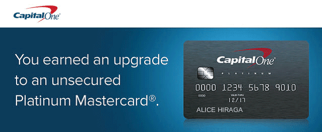 Screenshot of Capital One Secured Card Upgrade