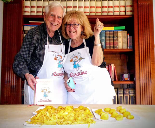 A Photo of Irene Levine and Her Husband Jerry in Emilia-Romagna Italy