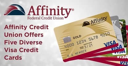 Affinity Credit Union Offers Diverse Visa Credit Cards