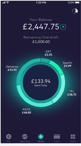 A Screenshot of the Starling Bank App A Screenshot of the Starling Bank App