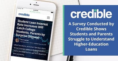 Credible Survey Shows Students And Parents Lack Loan Knowledge Credible Survey Shows Students And Parents Lack Loan Knowledge
