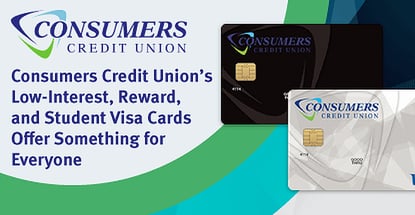 Consumers Credit Union Offers Visa Cards For Everyone