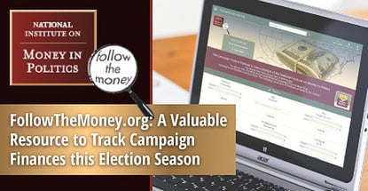 Followthemoney Helps Public Track Campaign Funds