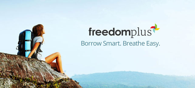 Screenshot of a FreedomPlus advertisement