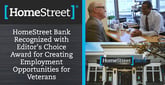 HomeStreet Bank Recognized with Editor’s Choice Award for Creating Employment Opportunities for Veterans