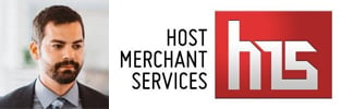 Photo collage of the Host Merchant Services logo and COO Jeff Raybould