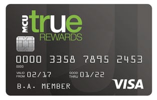 Photo of NY MCU's TRUE Rewards Visa Card