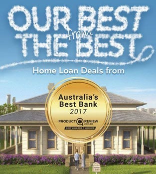 Screenshot of Auswide's best bank award