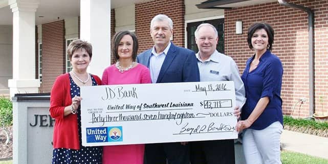Photo of Unted Way donation check Photo of Unted Way donation check