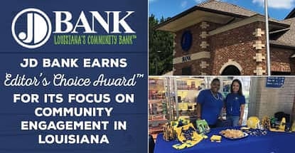 Jd Bank Recognized For Improving Louisiana Communities