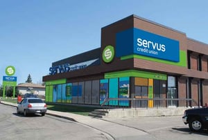 Photo of a Servus Credit Union branch