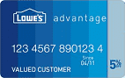 Loweâs Advantage Card