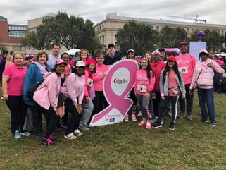 Photo of Apple FCU employees at Making Strides Against Breast Cancer