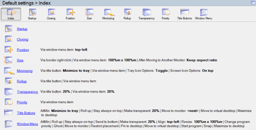 Screenshot of Actual Window Manager Dashboard
