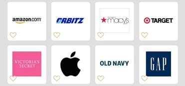 A screenshot of Goodshop merchants A screenshot of Goodshop merchants