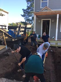 Connex Employees Volunteering for Habitat for Humanity